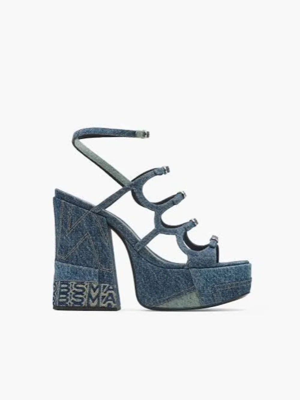 Marc Jacobs Deconstructed Denim Kiki Platform Sandal